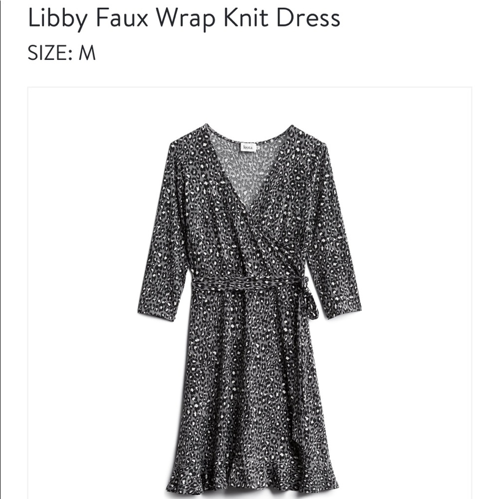 Wrap knit dress